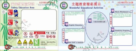雅居乐滨江幼儿园安全教育宣传栏