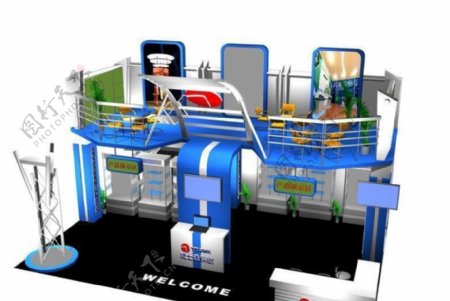 捷士通科技公司展厅3D模型