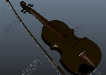 小提琴拉琴游戏模型