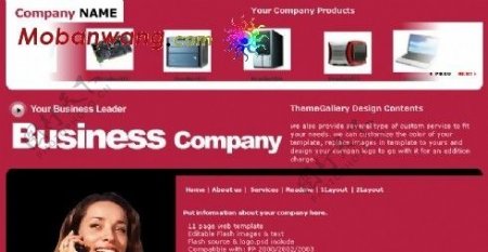 电脑产品商务网页模板