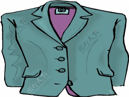 绿色调男款单排扣西服设计
