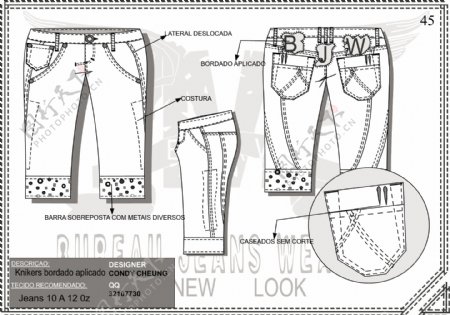 牛仔裤设计condydesign图片