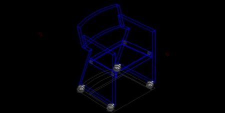 黑色高档家具CAD模型素材