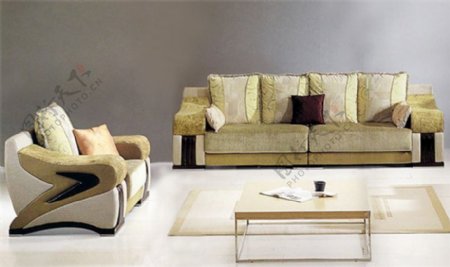 客厅沙发展示设计效果3D模型素材