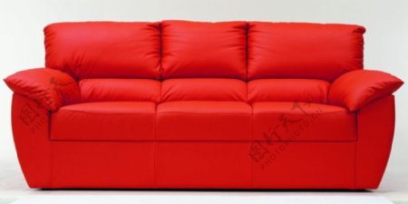红色沙发沙发家具装饰模具模型