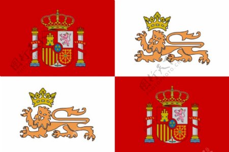 西班牙的皇家海军历史的旗帜