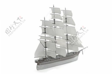 复古的帆船模型
