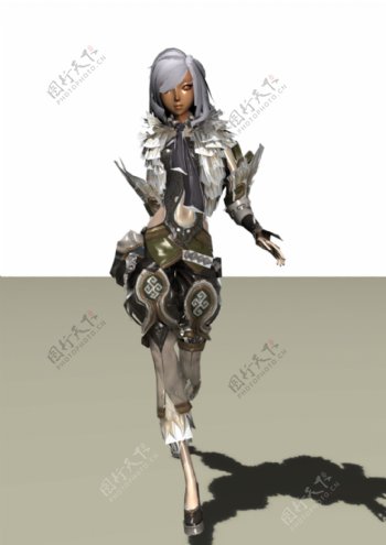 剑灵女角色模型