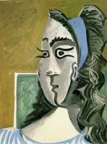 1962T鍧眅defemmeJacquelineI西班牙画家巴勃罗毕加索抽象油画人物人体油画装饰画