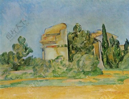 PaulCzanne0121法国画家保罗塞尚paulcezanne后印象派新印象派人物风景肖像静物油画装饰画