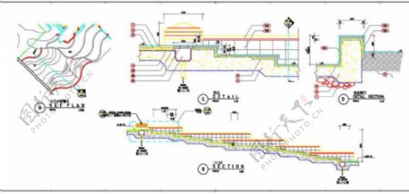 杭州山水人家景观细部设计CAD图纸