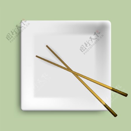 盘子和筷子