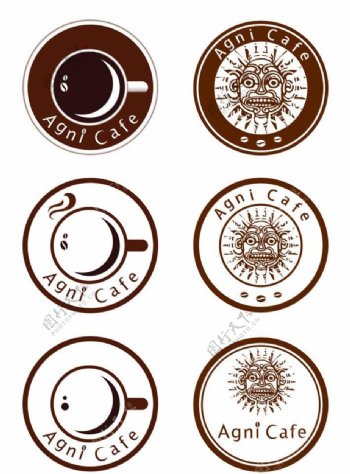 高档西餐咖啡厅logo设计图片