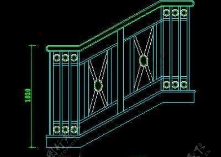 木楼梯铁艺楼梯旋转楼梯现代式楼梯楼梯扶手CAD图块41