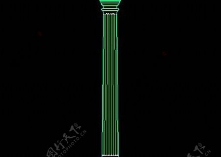 栏杆柱子雕花门装饰主题CAD图块素材29