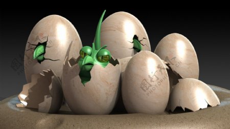 恐龙蛋孵化