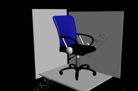 电脑椅建模白模图片