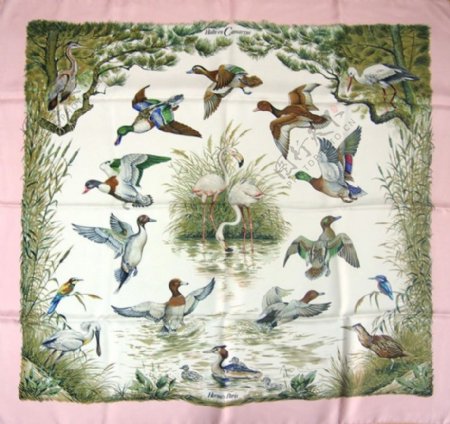 位图丝巾图案Hermes免费素材