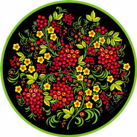 古典花纹系列矢量素材圆形花纹