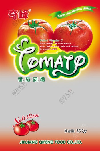 番茄糖背面图片
