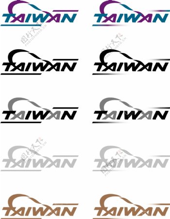 TaiWan国际展览标志方案矢量CDR文件VI设计VI宝典国际展览识别系统