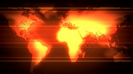 滚动的红色发光的扁平的地球运动的背景视频免费下载