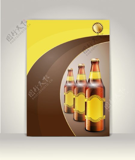 啤酒卡片图片