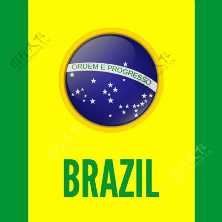 巴西国旗背景图片
