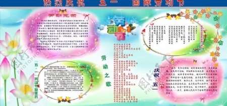 2014年五一宣传栏图片