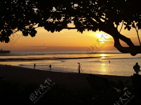巴厘岛日出图片