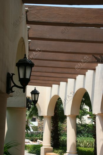 万科佛山兰乔圣菲台灯壁灯走廊通道欧式经典大气图片