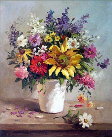 位图手绘植物花盆花朵免费素材