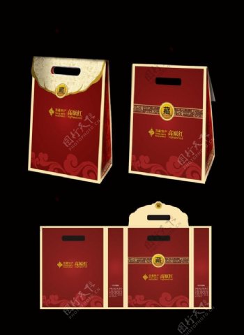 西藏特产礼袋包装图片