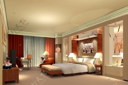 酒店客房设计效果图图片