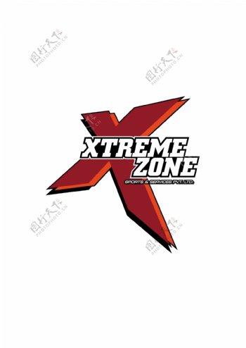 XtremeZonelogo设计欣赏XtremeZone体育比赛LOGO下载标志设计欣赏