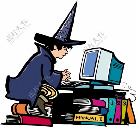 女巫玩电脑