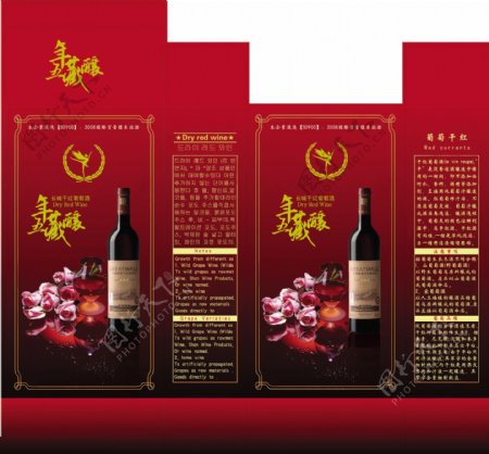 长城干红葡萄酒包装设计师DVD01