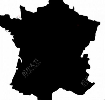 法国地图矢量图