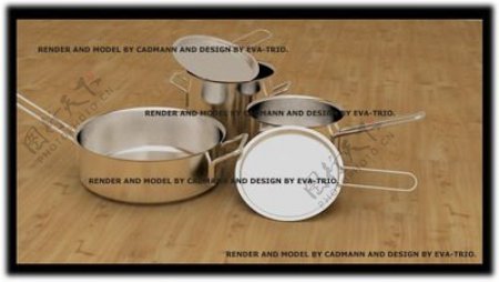 不锈钢餐具3d模型餐具设计图1