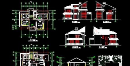 打造私人小区二层别墅建筑图nbsp16x12