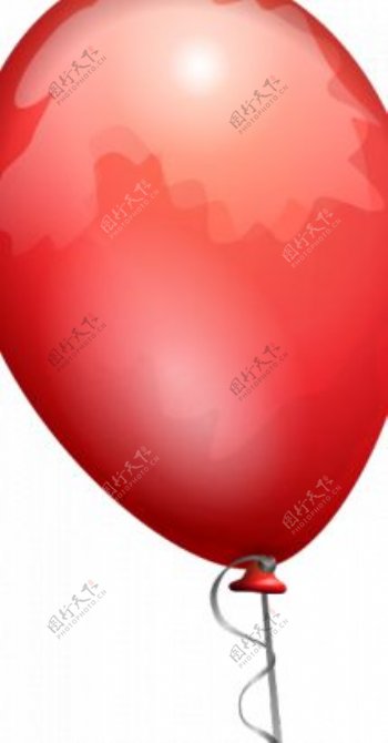 红气球矢量图像