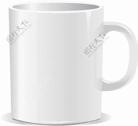 白色陶瓷咖啡杯