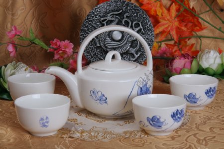 一壶四碗茶具图片