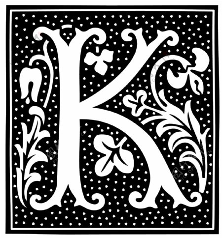 花式字母k字图片