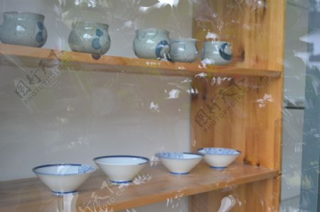 青花瓷碗及罐