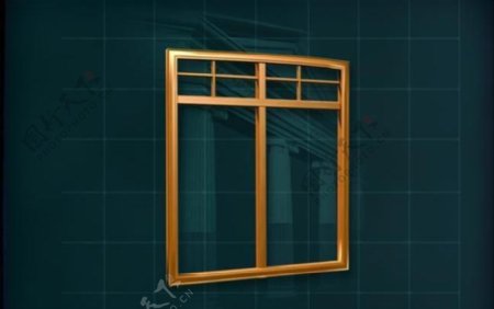 门窗构件之窗户3D模型窗户024
