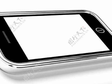 智能手机的手机屏幕空白白色勇敢面对打击