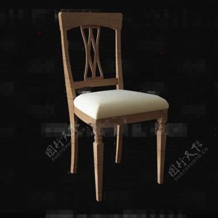 木质空心靠背椅子