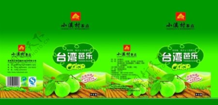 台湾水果芭乐包装PSD素材