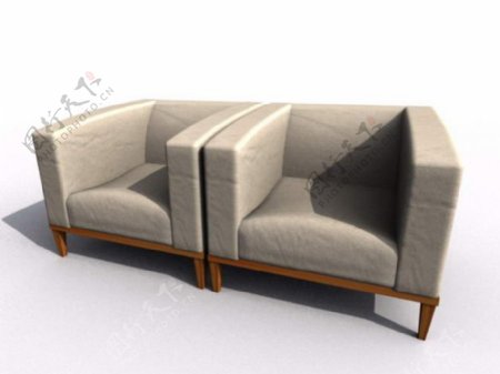 双人沙发3d模型家具3d模型35